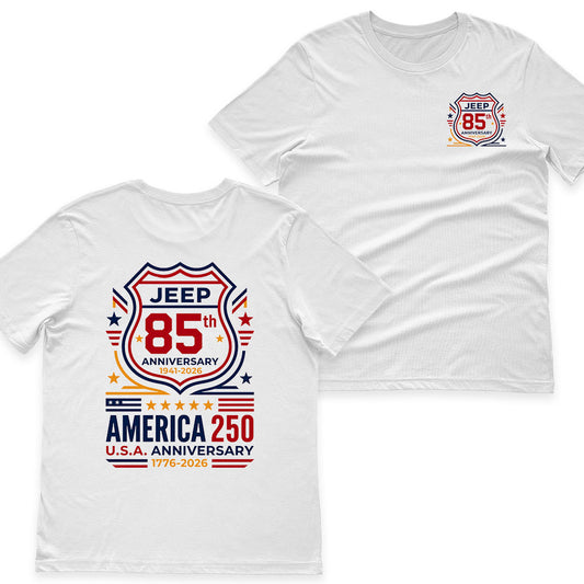 Jeep Shield 85th Anniversary & America 250th Anniversary Shirt