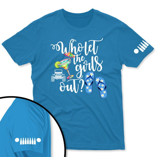 Jeep Beach Margarita Who Let The Girls Out  Shirt