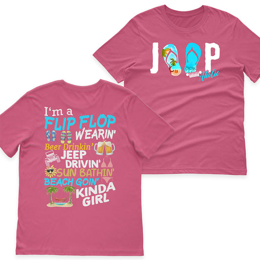 I'm A Flip Flop Beer Jeep Drivin' Kinda Girl Shirt