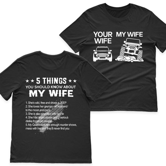 Jeep 5 Things You Should Know About My Wife Shirt