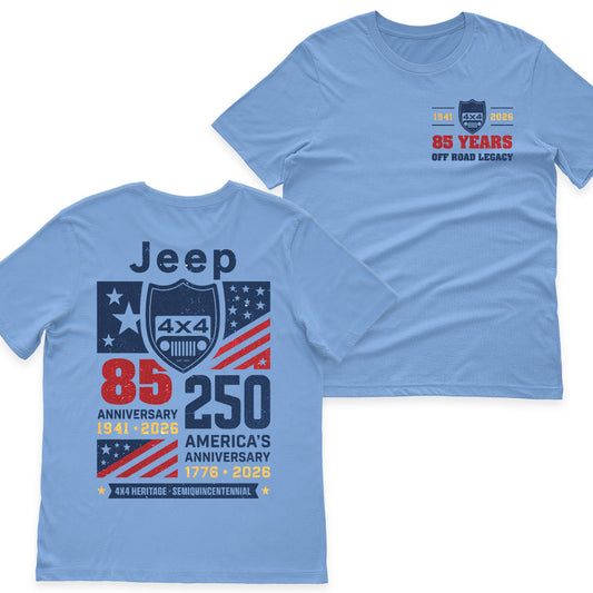 Jeep 85th Anniversary & US 250th Anniversary Shirt