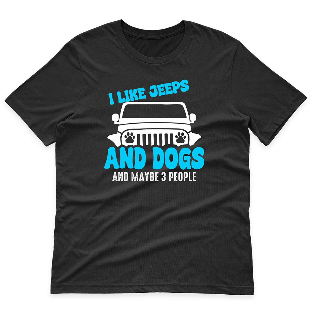 I Like Jeeps And Dogs Funny Skeleton Hand T-Shirt Hoodie Supler Store