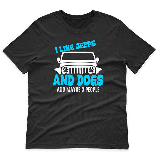 I Like Jeeps And Dogs Funny Skeleton Hand T-Shirt Hoodie Supler Store