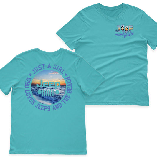 Just a Girl Who Loves Jeeps and The Beach Shirt