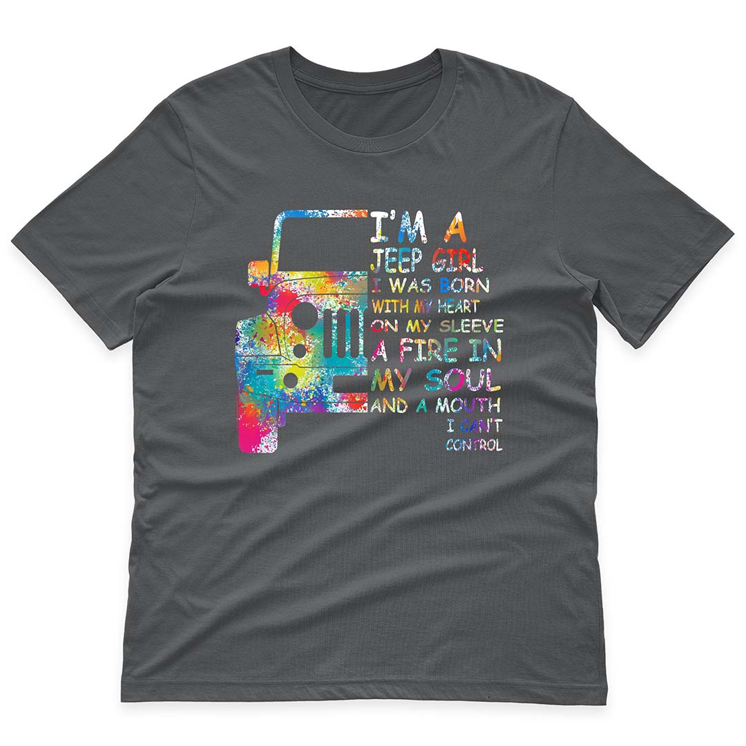 I'm A Jeep Girl And A Mouth I Can't Control Funny Skeleton Hand T-Shirt Hoodie Supler Store