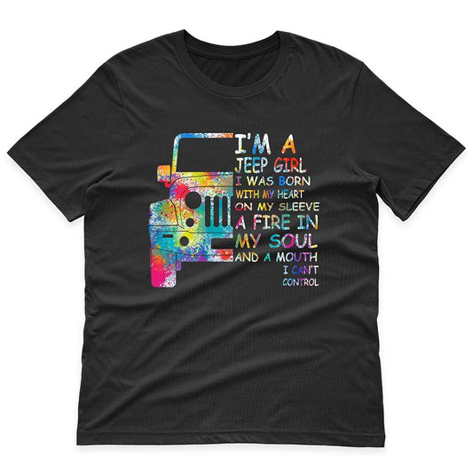 I'm A Jeep Girl And A Mouth I Can't Control Funny Skeleton Hand T-Shirt Hoodie Supler Store
