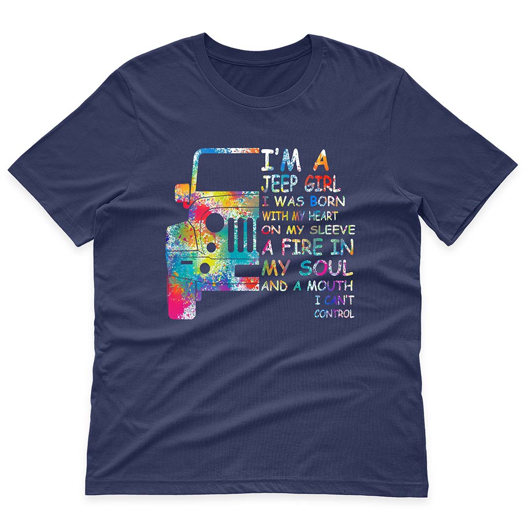 I'm A Jeep Girl And A Mouth I Can't Control Funny Skeleton Hand T-Shirt Hoodie Supler Store