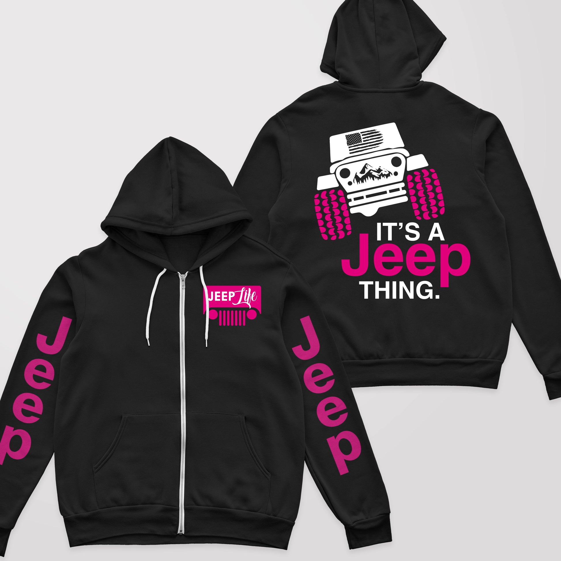 Multicolor It's A Jeep Thing Fleece Zip Hoodie Supler Store