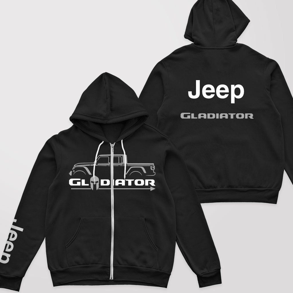 Multicolor Jeep Gladiator Zip Hoodie Supler Store