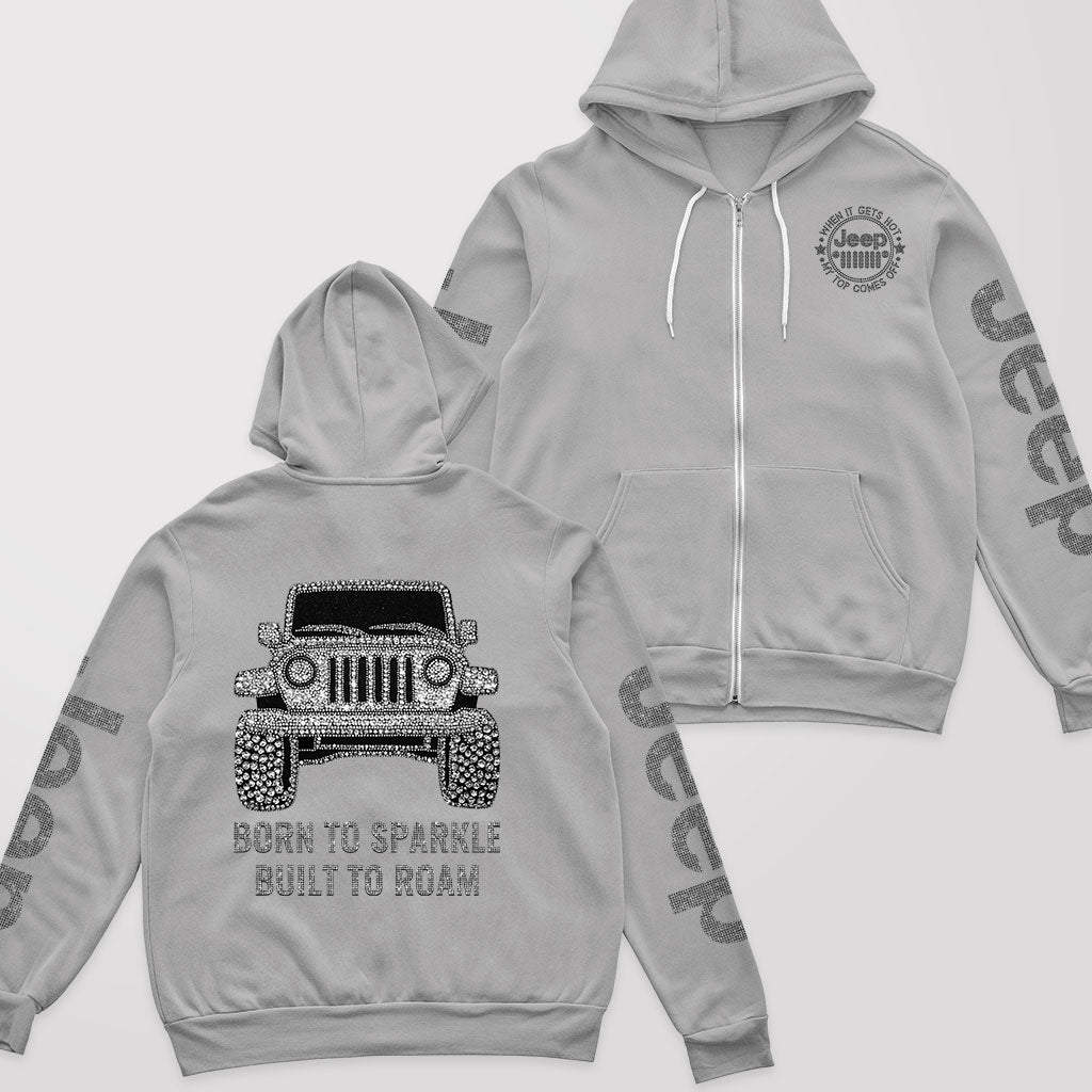 Jeep Born To Sparkle Zip Hoodie Supler Store