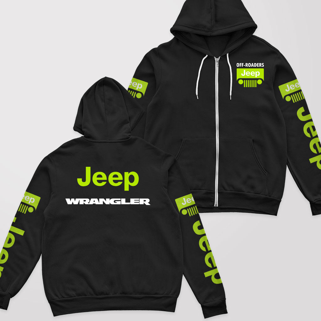 Jeep Wrangler Offroaders Zip Hoodie Supler Store