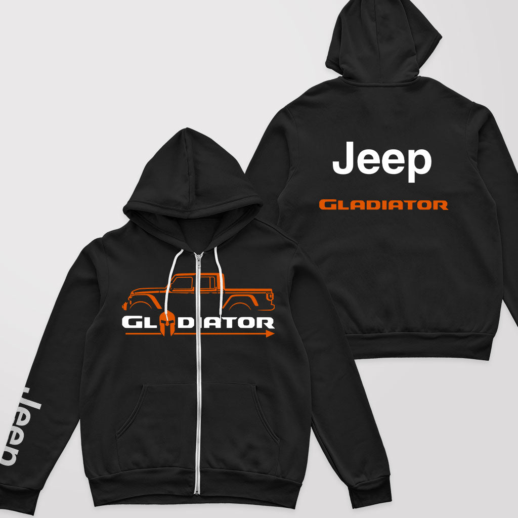 Multicolor Jeep Gladiator Zip Hoodie Supler Store