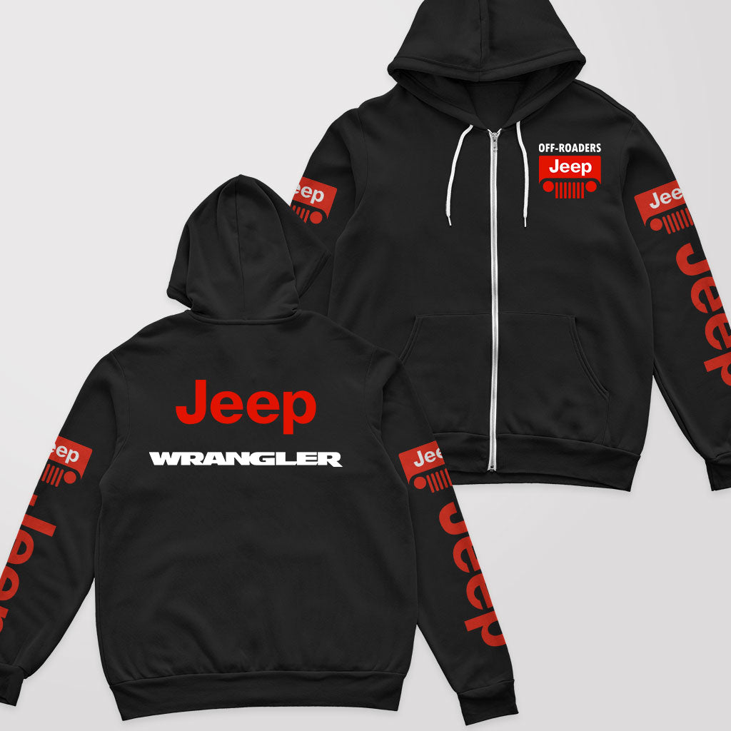 Jeep Wrangler Offroaders Zip Hoodie Supler Store
