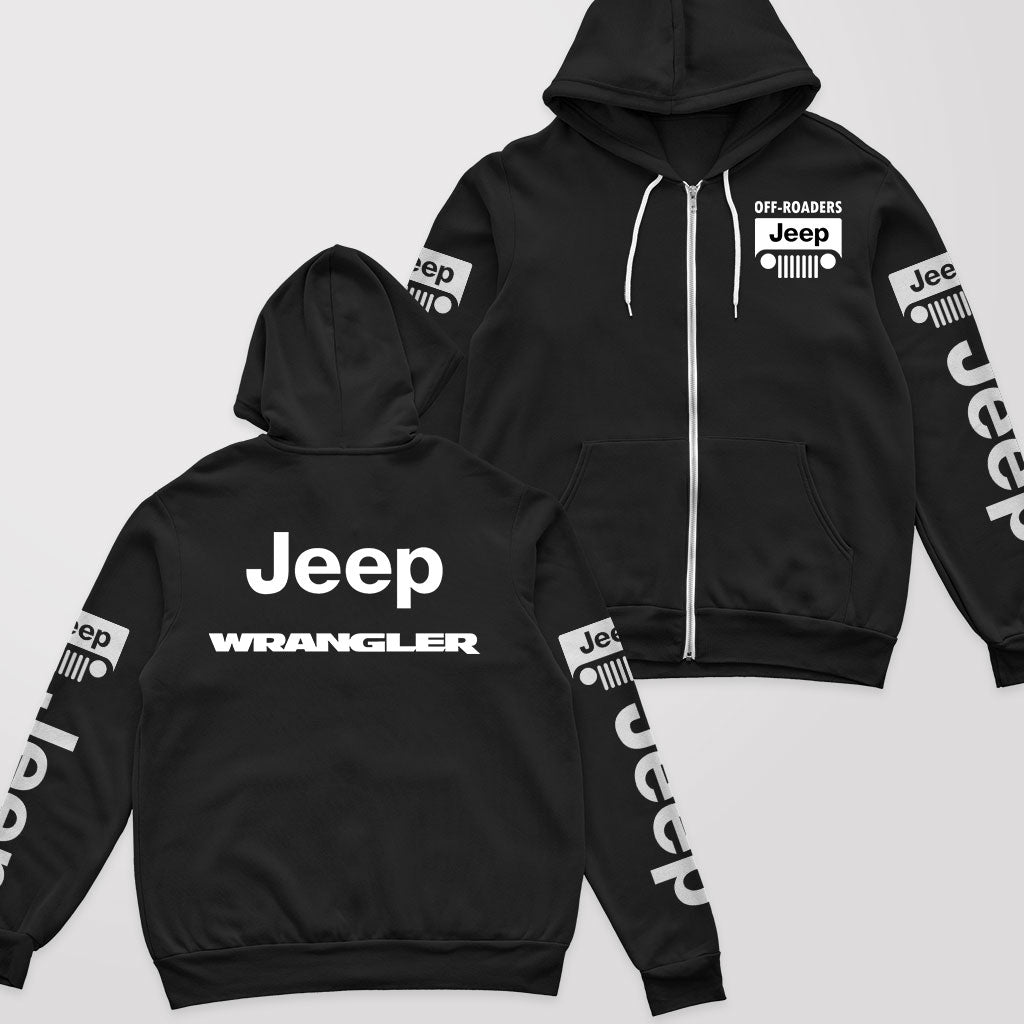 Jeep Wrangler Offroaders Zip Hoodie Supler Store