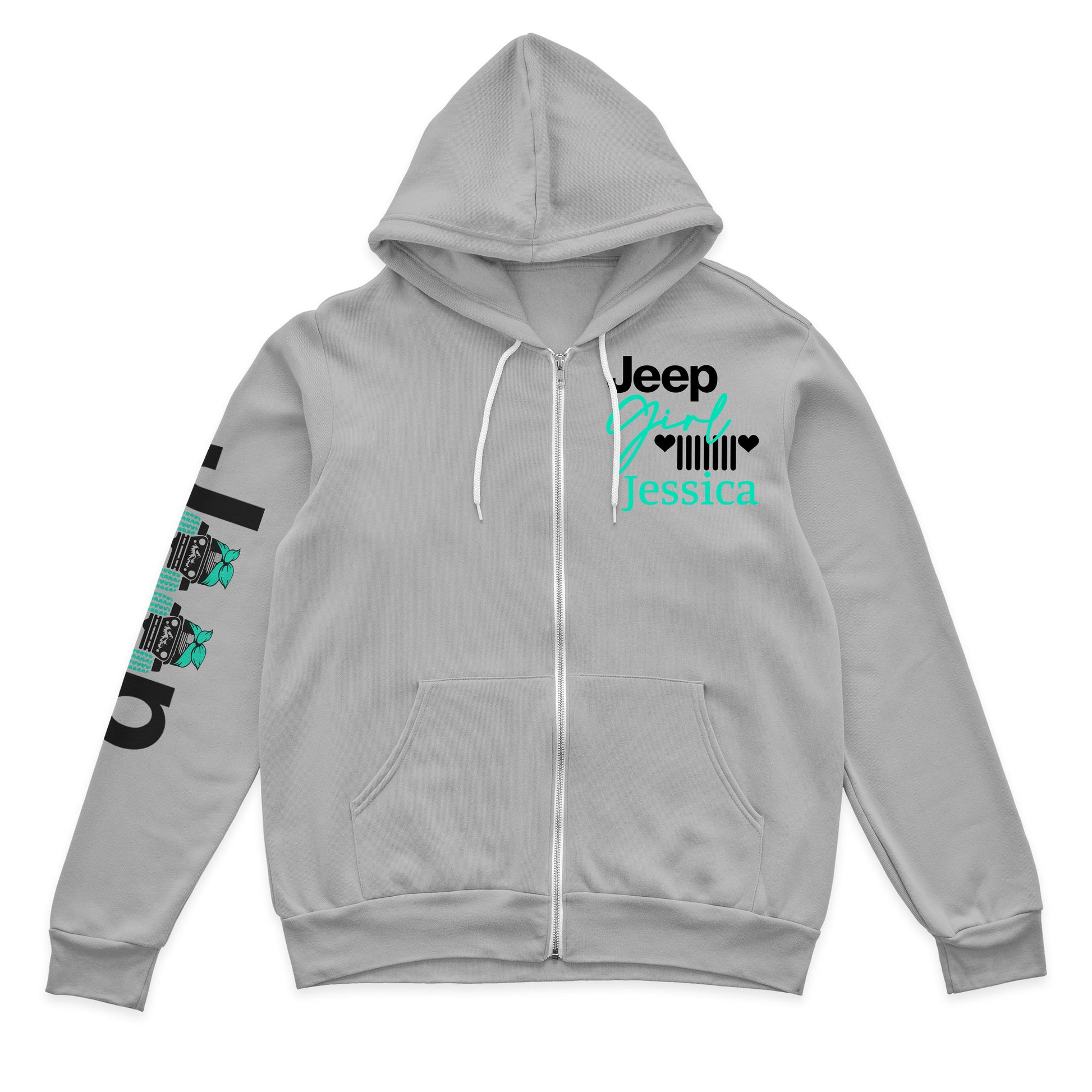 Personalized Multicolor Jeep Girl US Offroad Quarter Zip Sweater Hoodie Supler Store