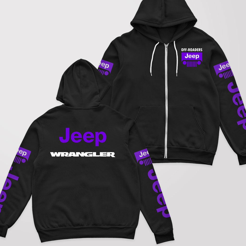 Jeep Wrangler Offroaders Zip Hoodie Supler Store