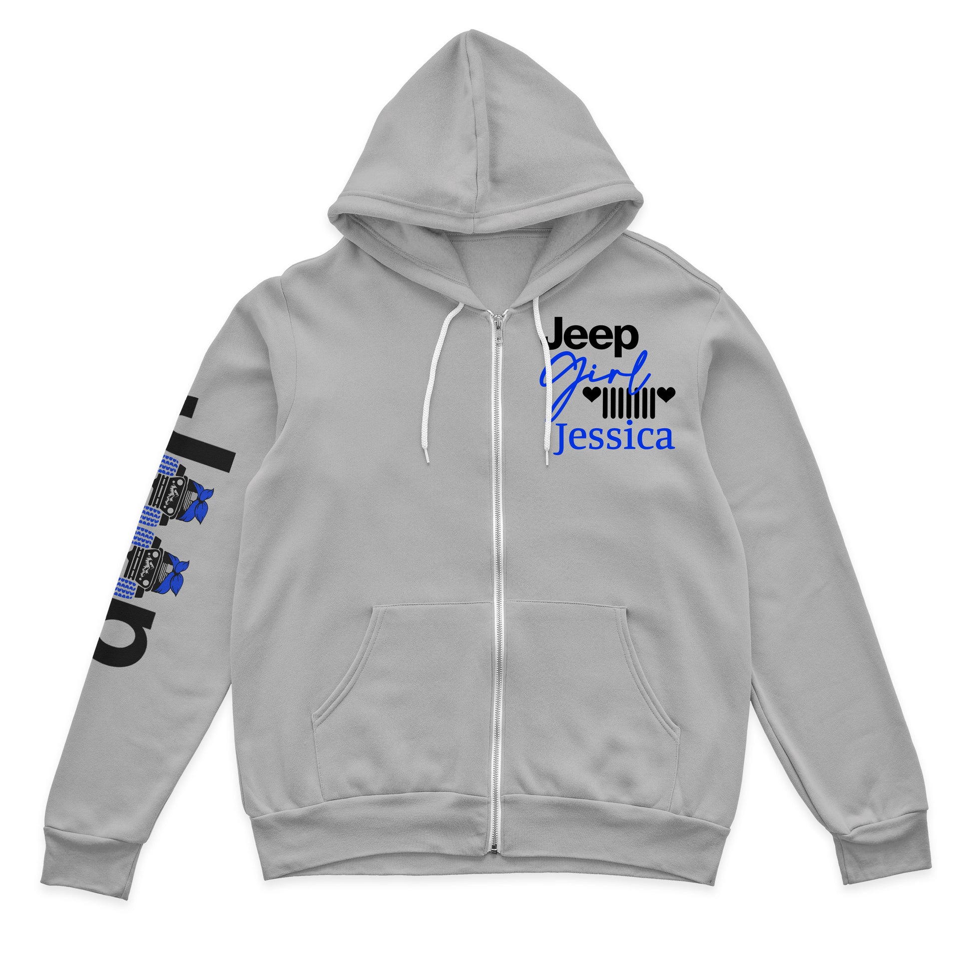 Personalized Multicolor Jeep Girl US Offroad Quarter Zip Sweater Hoodie Supler Store