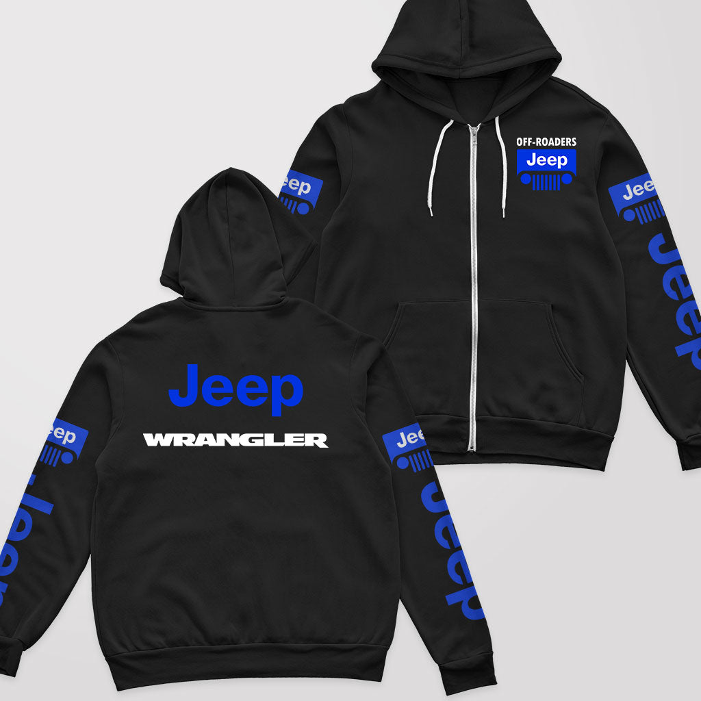 Jeep Wrangler Offroaders Zip Hoodie Supler Store
