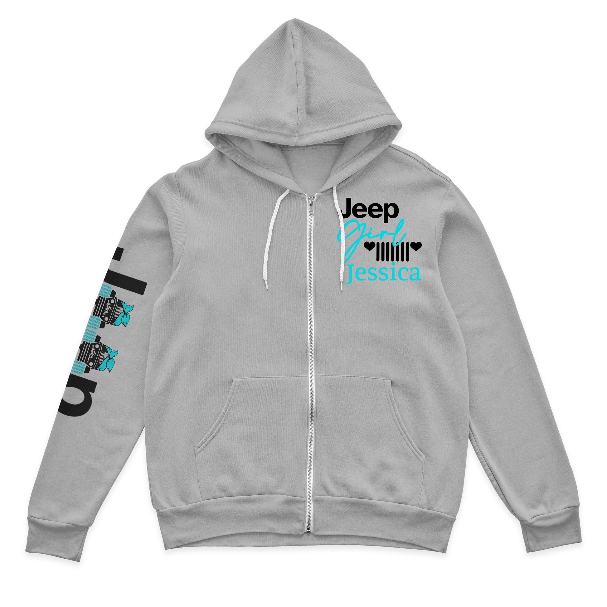 Personalized Multicolor Jeep Girl US Offroad Quarter Zip Sweater Hoodie Supler Store