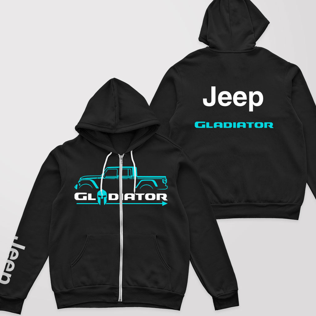 Multicolor Jeep Gladiator Zip Hoodie Supler Store