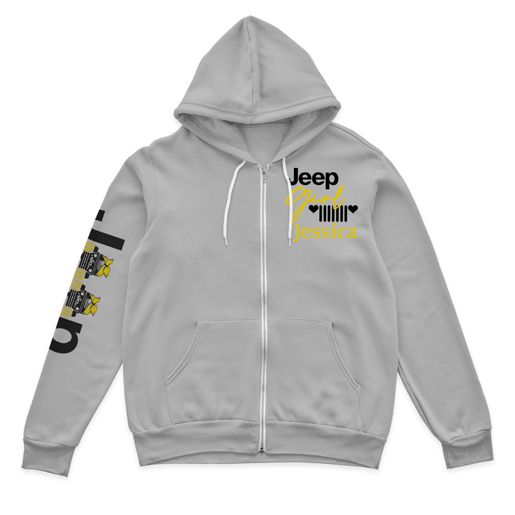 Personalized Multicolor Jeep Girl US Offroad Quarter Zip Sweater Hoodie Supler Store