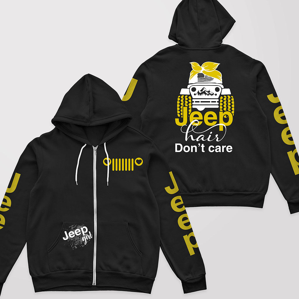 Jeep Hair Don't Care T-shirt Hoodie Supler Store