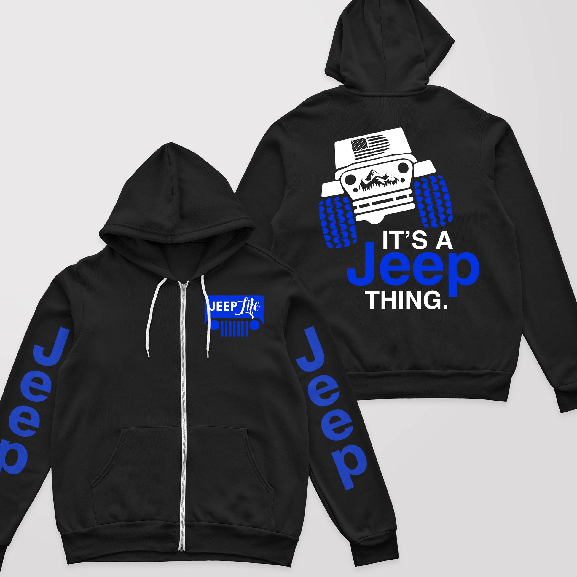 Multicolor It's A Jeep Thing Fleece Zip Hoodie Supler Store