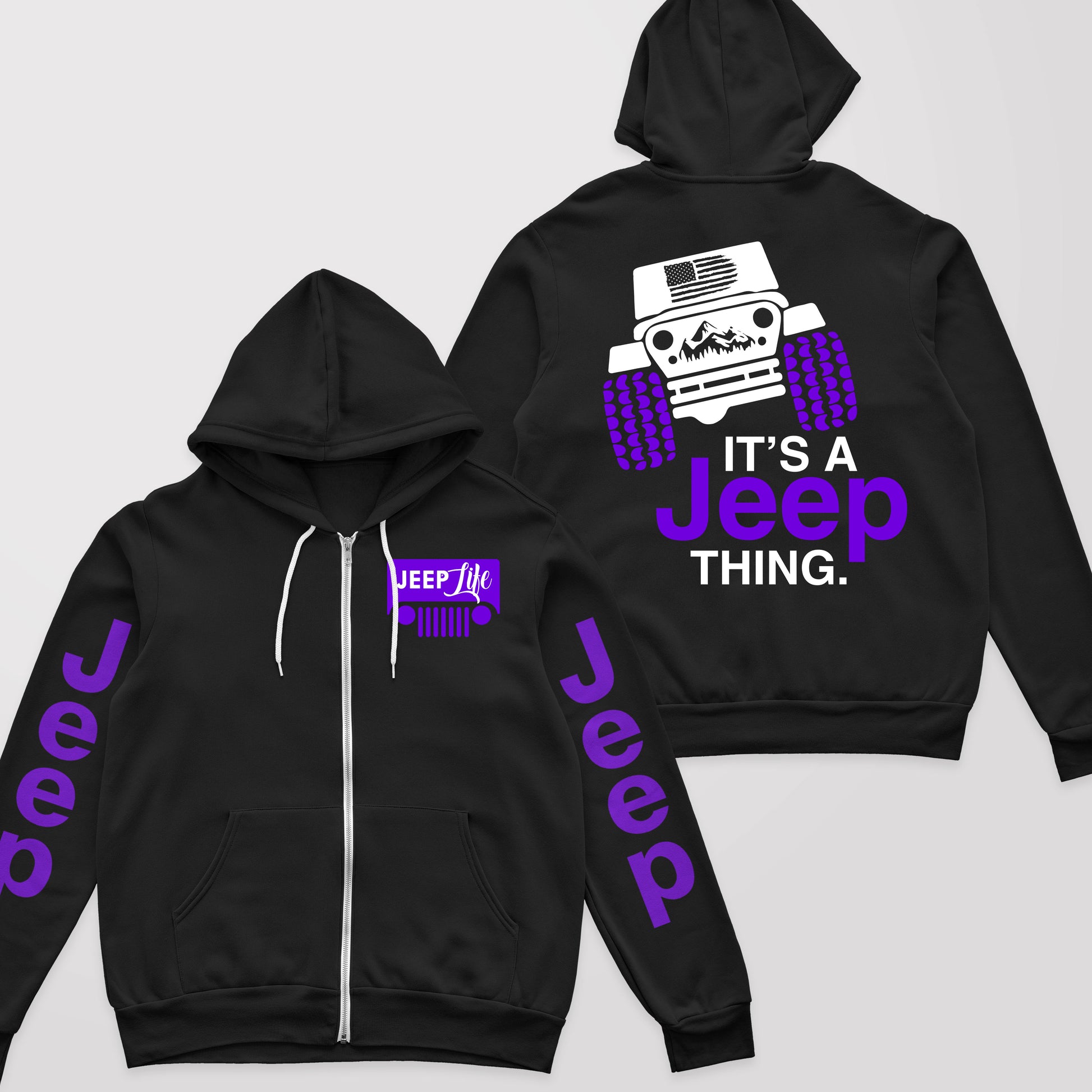 Multicolor It's A Jeep Thing Fleece Zip Hoodie Supler Store