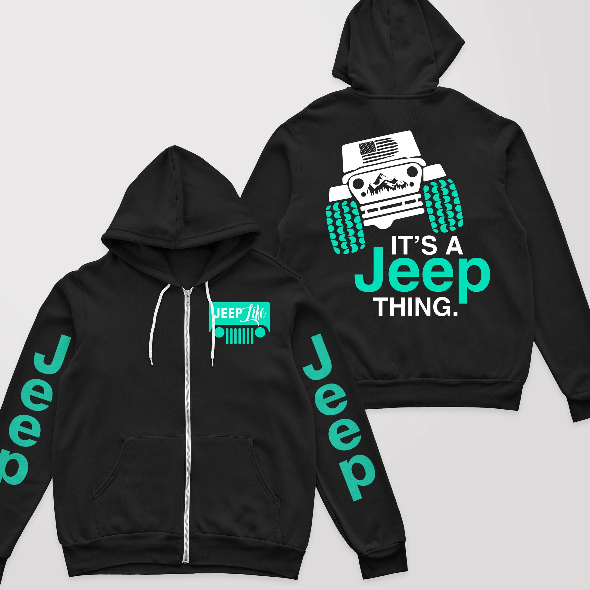 Multicolor It's A Jeep Thing Fleece Zip Hoodie Supler Store