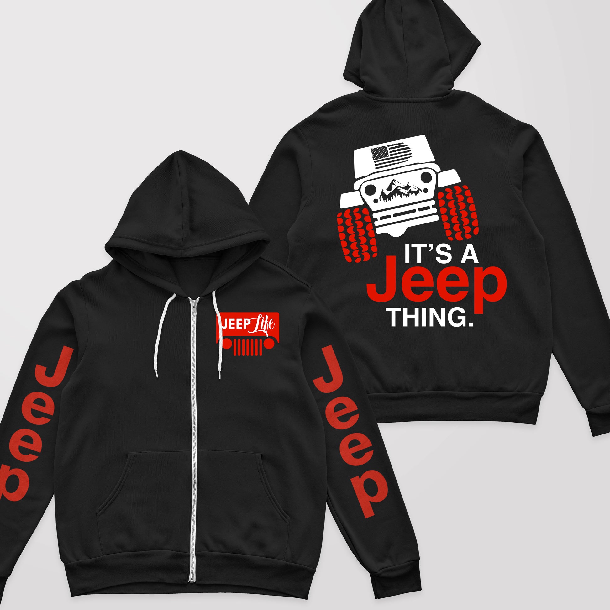 Multicolor It's A Jeep Thing Fleece Zip Hoodie Supler Store