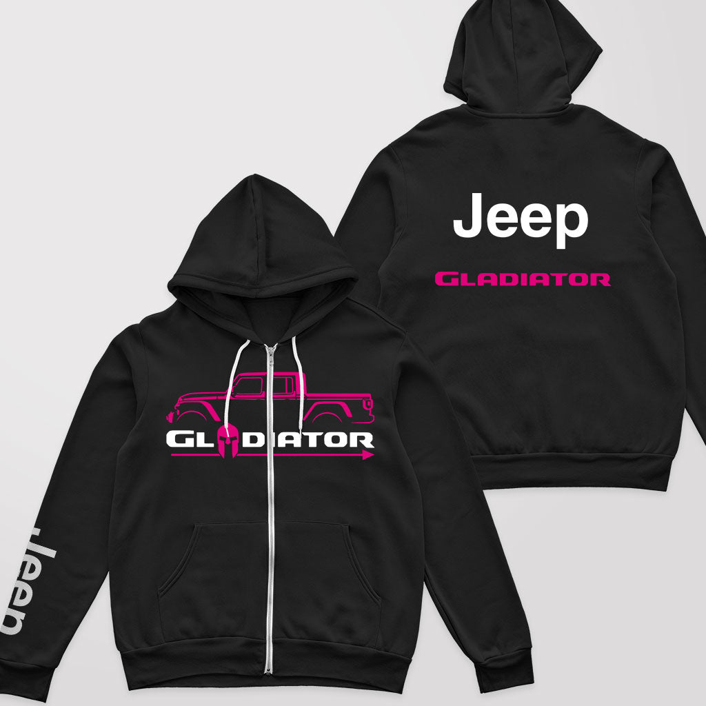 Multicolor Jeep Gladiator Zip Hoodie Supler Store