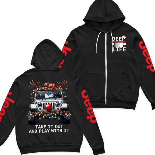 Jeep Life Merry Christmas Hoodie Supler Store