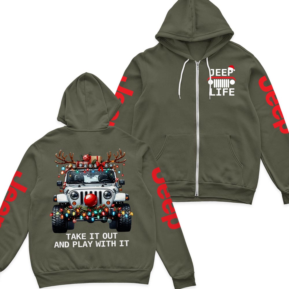 Jeep Life Merry Christmas Hoodie Supler Store
