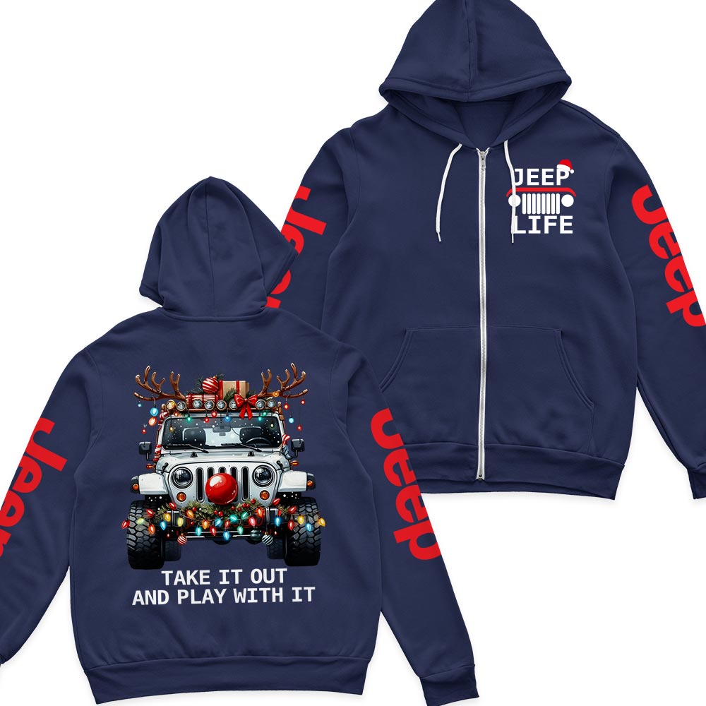 Jeep Life Merry Christmas Hoodie Supler Store