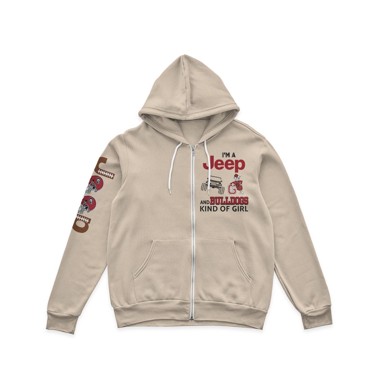 Georgia Bulldogs Football Jp Kinda Girl Quarter Zip Sweater Supler Store