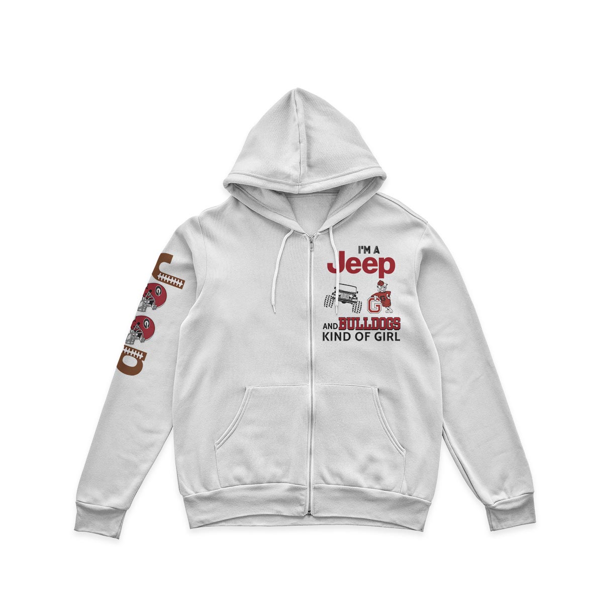 Georgia Bulldogs Football Jp Kinda Girl Quarter Zip Sweater Supler Store