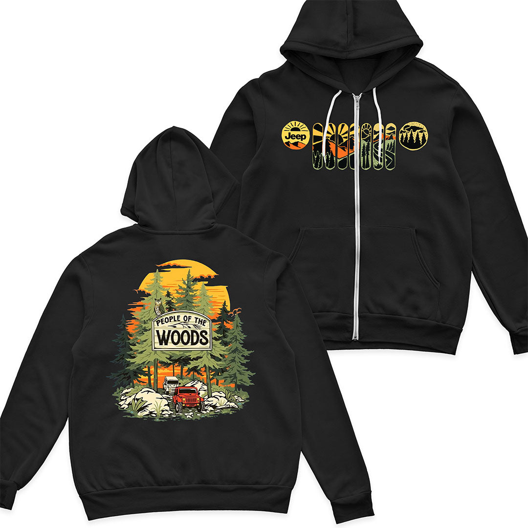 Jeep In The Woods Hoodie T-Shirt Supler Store