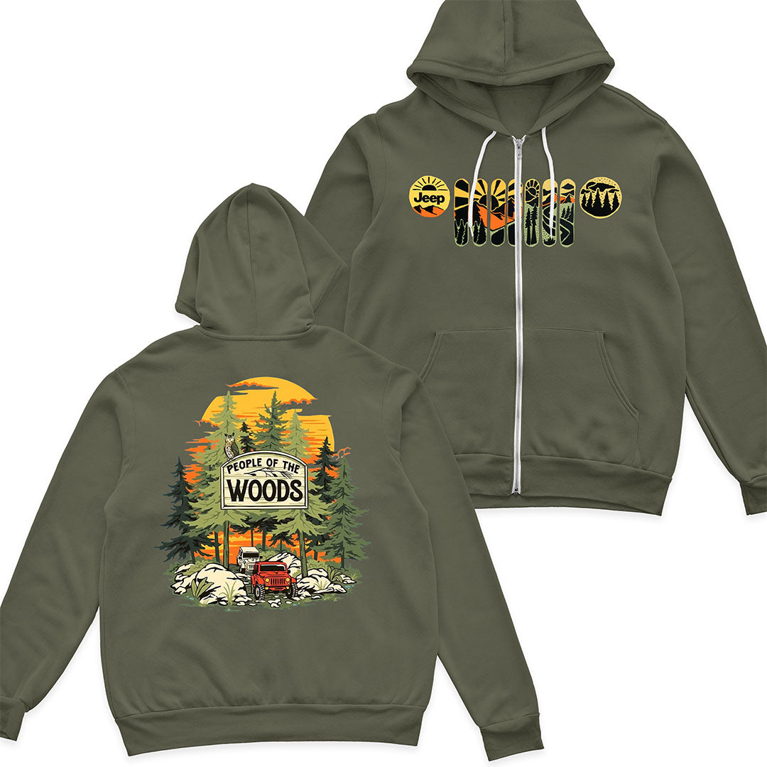 Jeep In The Woods Hoodie T-Shirt Supler Store