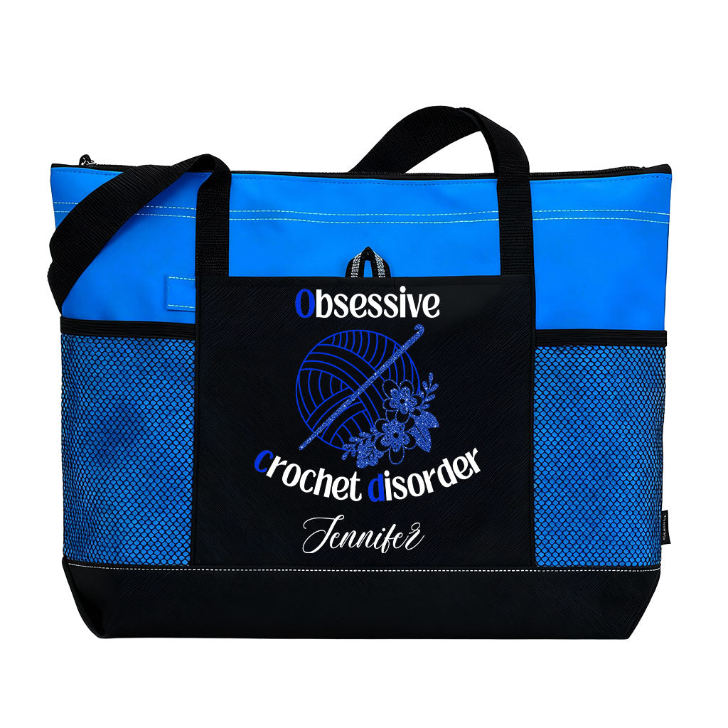 Personalized Obsessive Crochet Disorder Knitting Tote Bag Supler Store