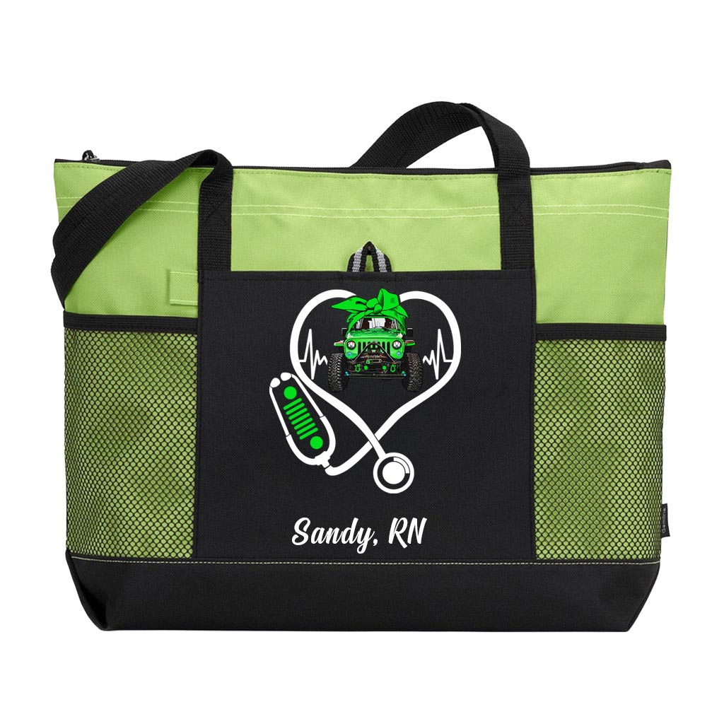 Personalized Jeep Nurse Tote Bag Supler Store