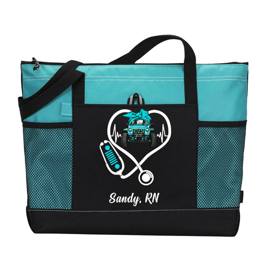 Personalized Jeep Nurse Tote Bag Supler Store