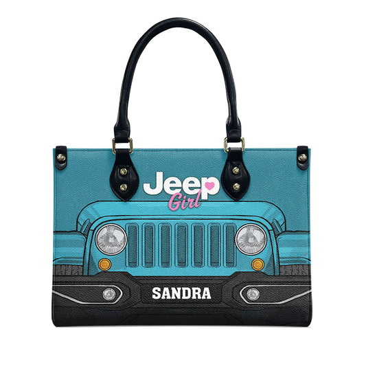 Jeep Girl Mutilcolor Grille Personalized Leather Handbag