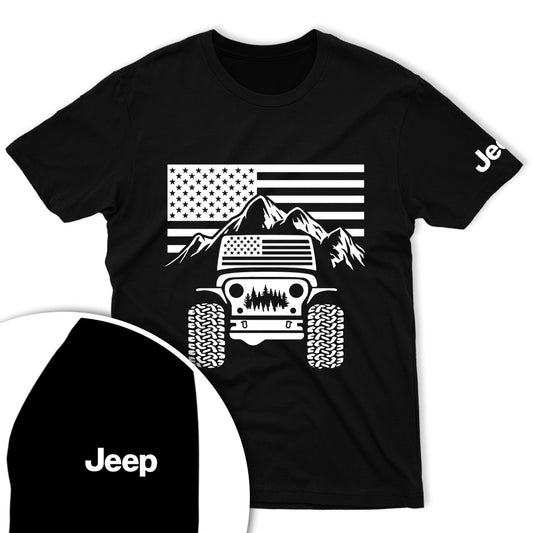Jeep American Flag Offroad Men Shirt