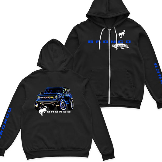 Bronco Raptor Neon 4x4 Zip Hoodie Supler Store