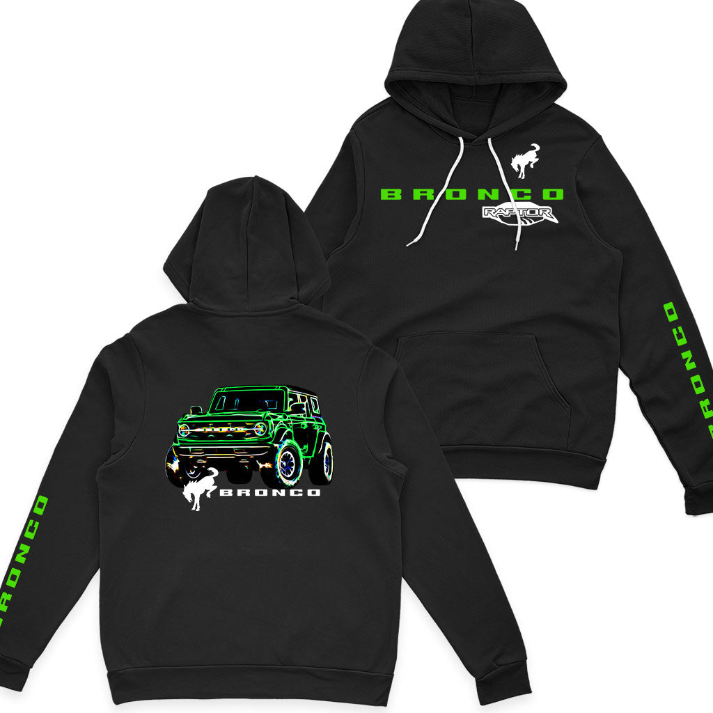 Bronco Raptor Neon 4x4 Zip Hoodie Supler Store