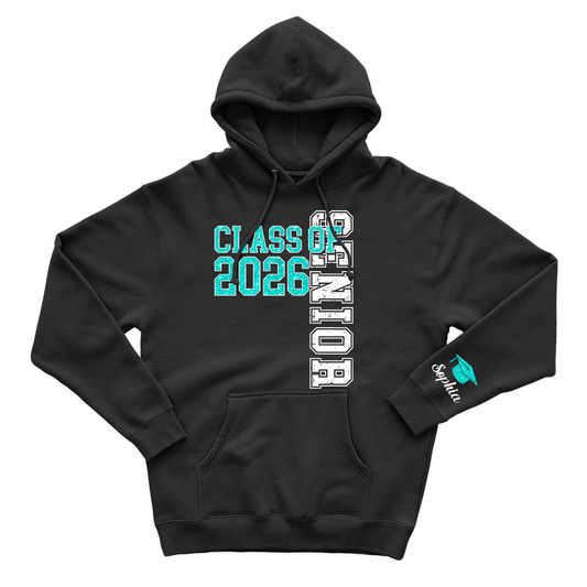 Personalized Class of 2026 Graduation T-Shirt Hoodie