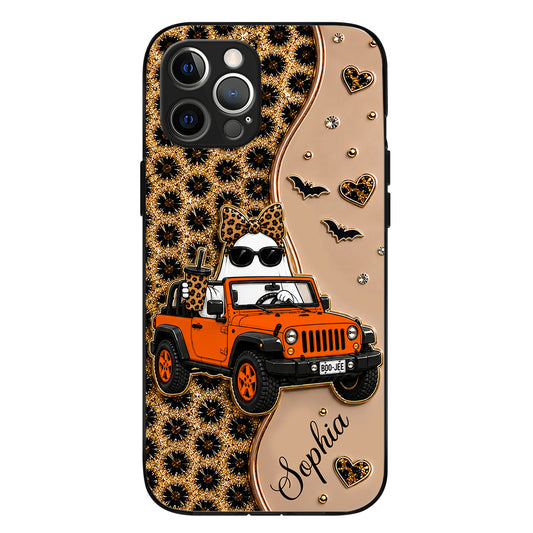 Jeep Boo Jee Personalized Black Silicone Phone Case