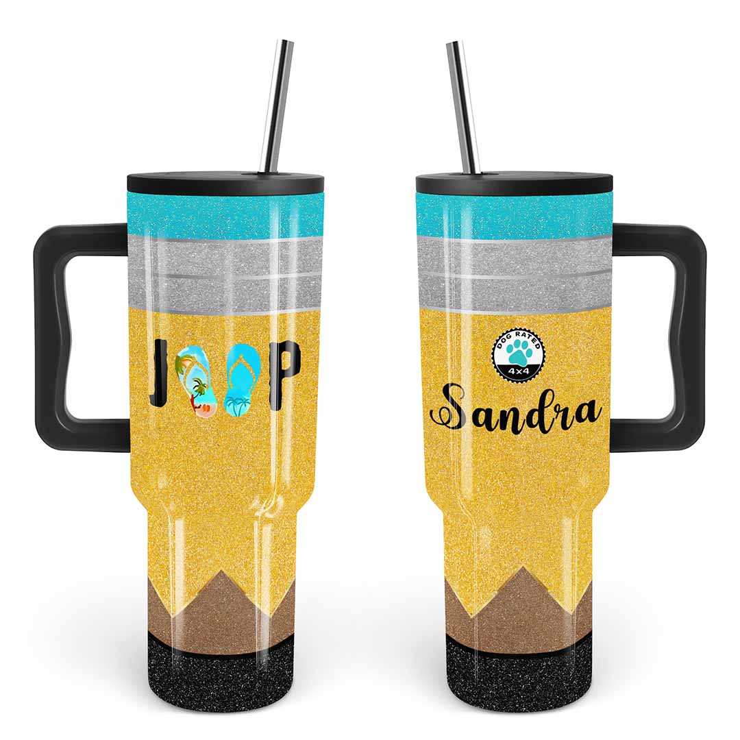 Jeep Beach Dog Rated Epoxy Trek Tumbler 40oz 30oz Supler Store