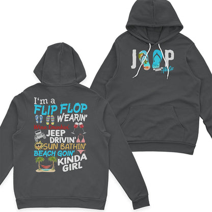 I'm A Flip Flop Wine Drinkin' Jeep Drivin' Girl T-Shirt Hoodie Supler Store