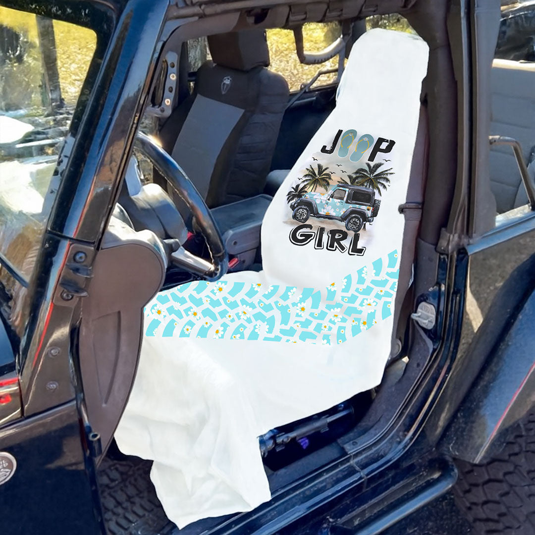 Jeep Girl Flip Flops Daisy Car Seat Cover Towel Front Seats Supler Store